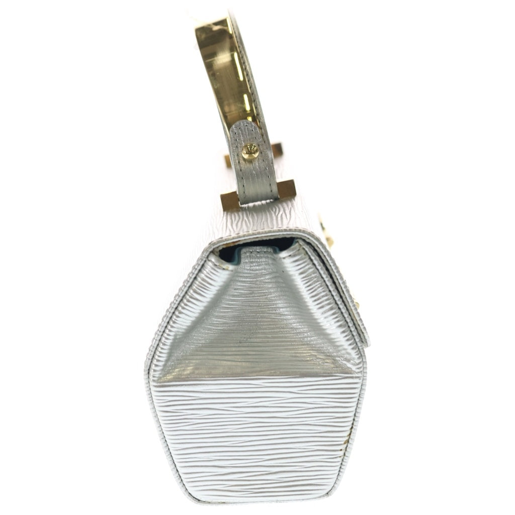 LOUIS VUITTON(ルイヴィトン) エピ ギャラクシア ハンドバッグ シルバー レザー M92183 ゴールド金具 レディース