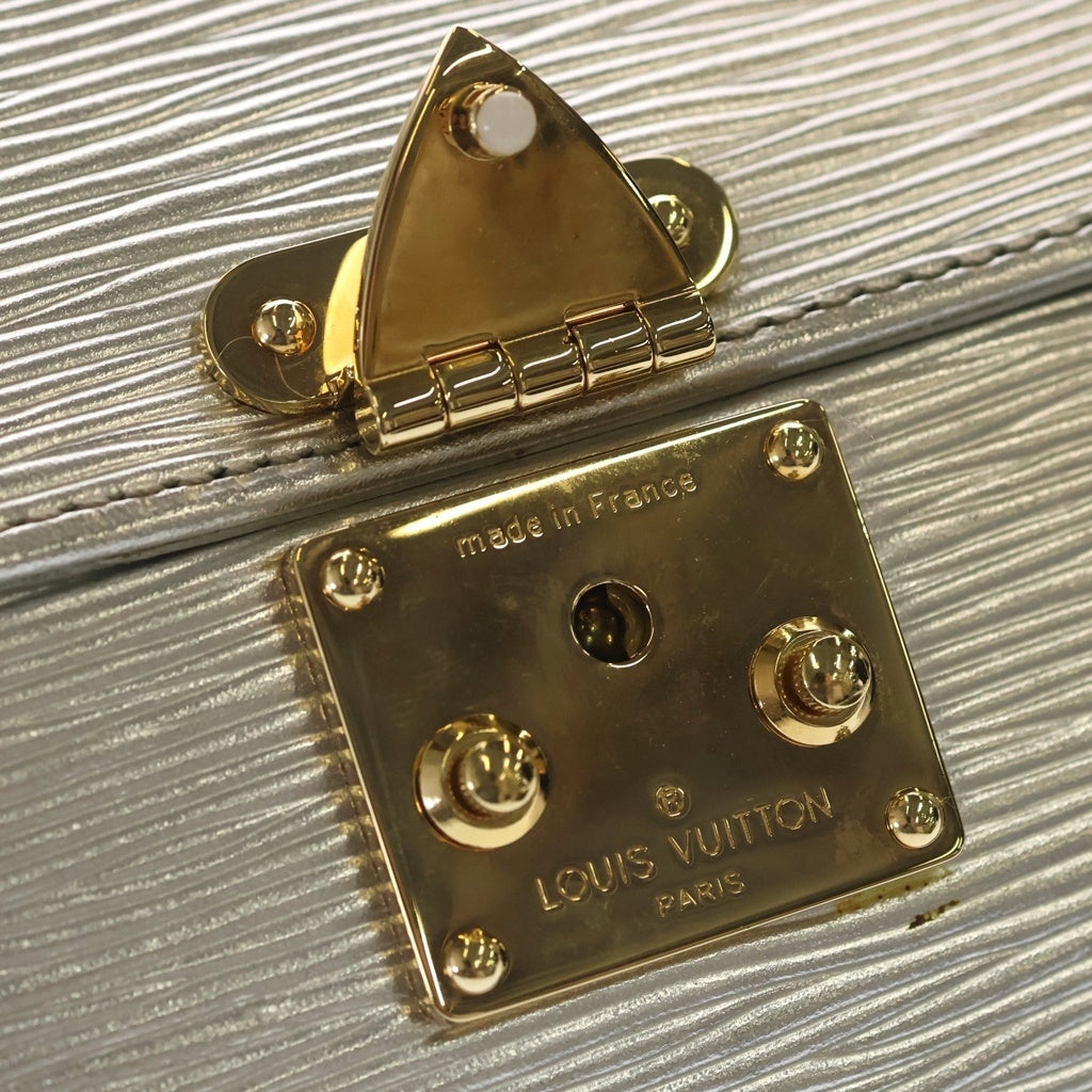 LOUIS VUITTON(ルイヴィトン) エピ ギャラクシア ハンドバッグ シルバー レザー M92183 ゴールド金具 レディース