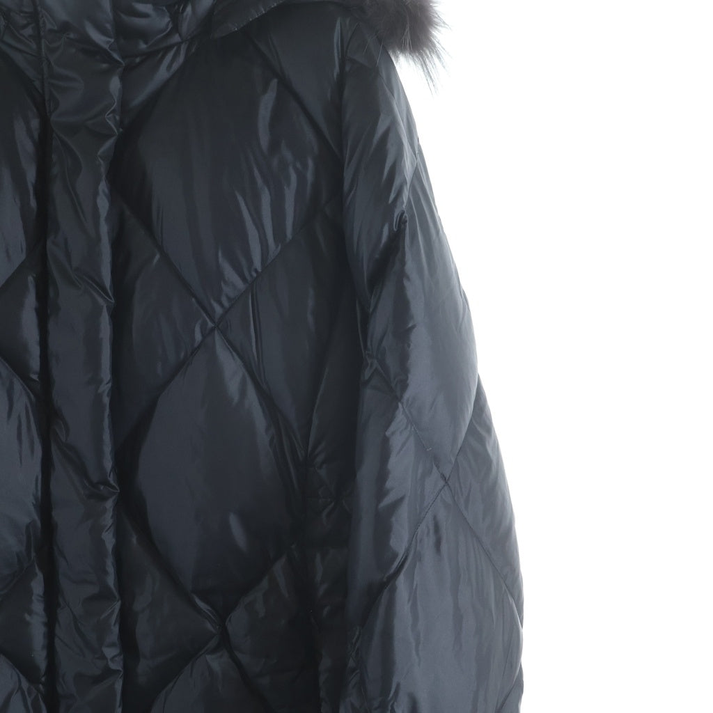 BURBERRY(バーバリー) ファーダウンジャケット ブラック #M レディース
