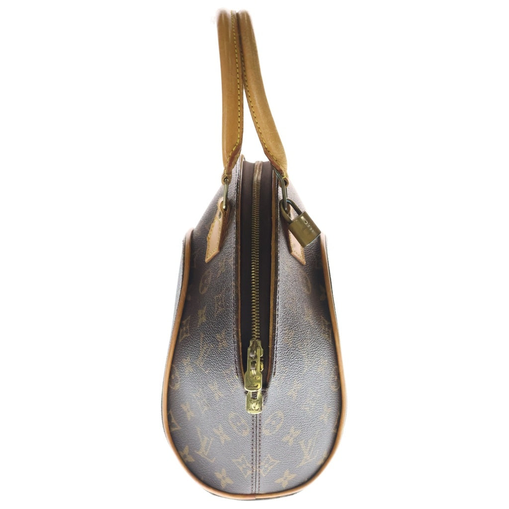 LOUIS VUITTON(ルイヴィトン) モノグラム エリプスPM ハンドバッグ ブラウン レザー×PVC M51127 ゴールド金具 レディース