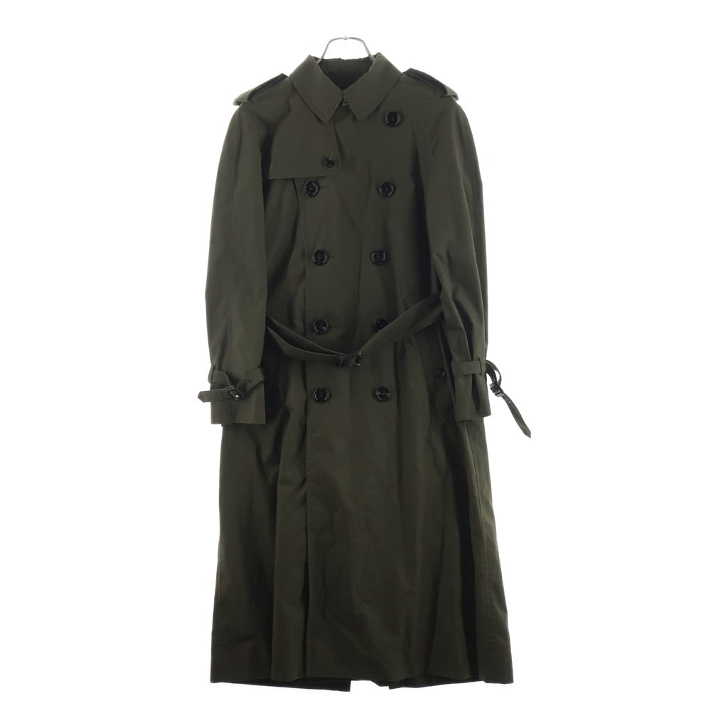 CELINE(セリーヌ) 20SS ベルト付きトレンチロングコート ポリエステル コットン カーキ 2M015085I レディース