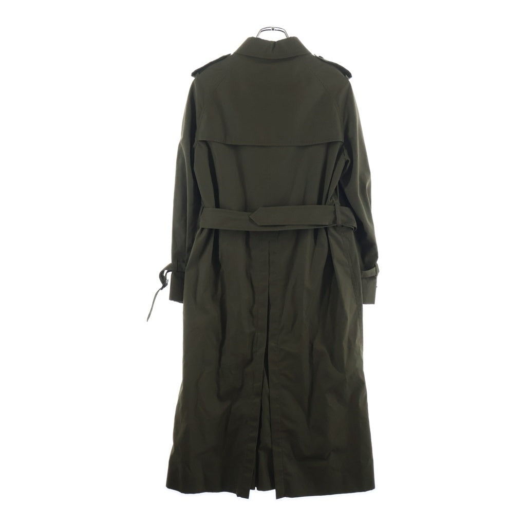 CELINE(セリーヌ) 20SS ベルト付きトレンチロングコート ポリエステル コットン カーキ 2M015085I レディース