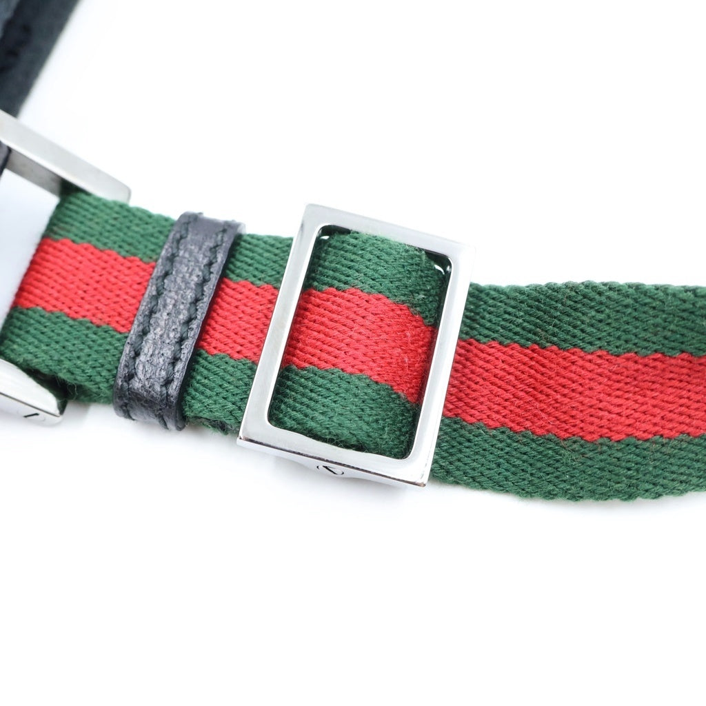 GUCCI(グッチ) GGキャンバス シェリーライン レザー キャンバス ショルダーバッグ ポシェット ブラック 146309