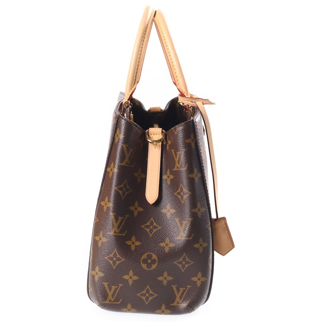 LOUIS VUITTON(ルイヴィトン) モノグラム モンテーニュMM ハンドバッグ ショルダーバッグ ブラウン PVC×レザー M41056 レディース