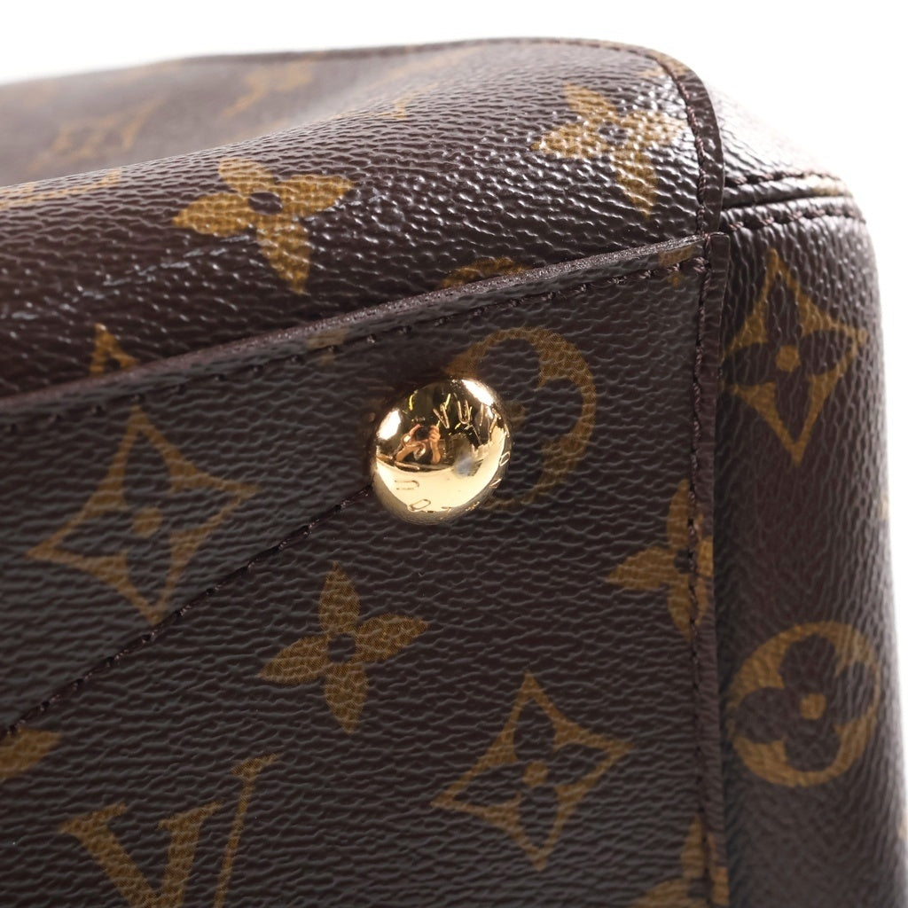 LOUIS VUITTON(ルイヴィトン) モノグラム モンテーニュMM ハンドバッグ ショルダーバッグ ブラウン PVC×レザー M41056 レディース