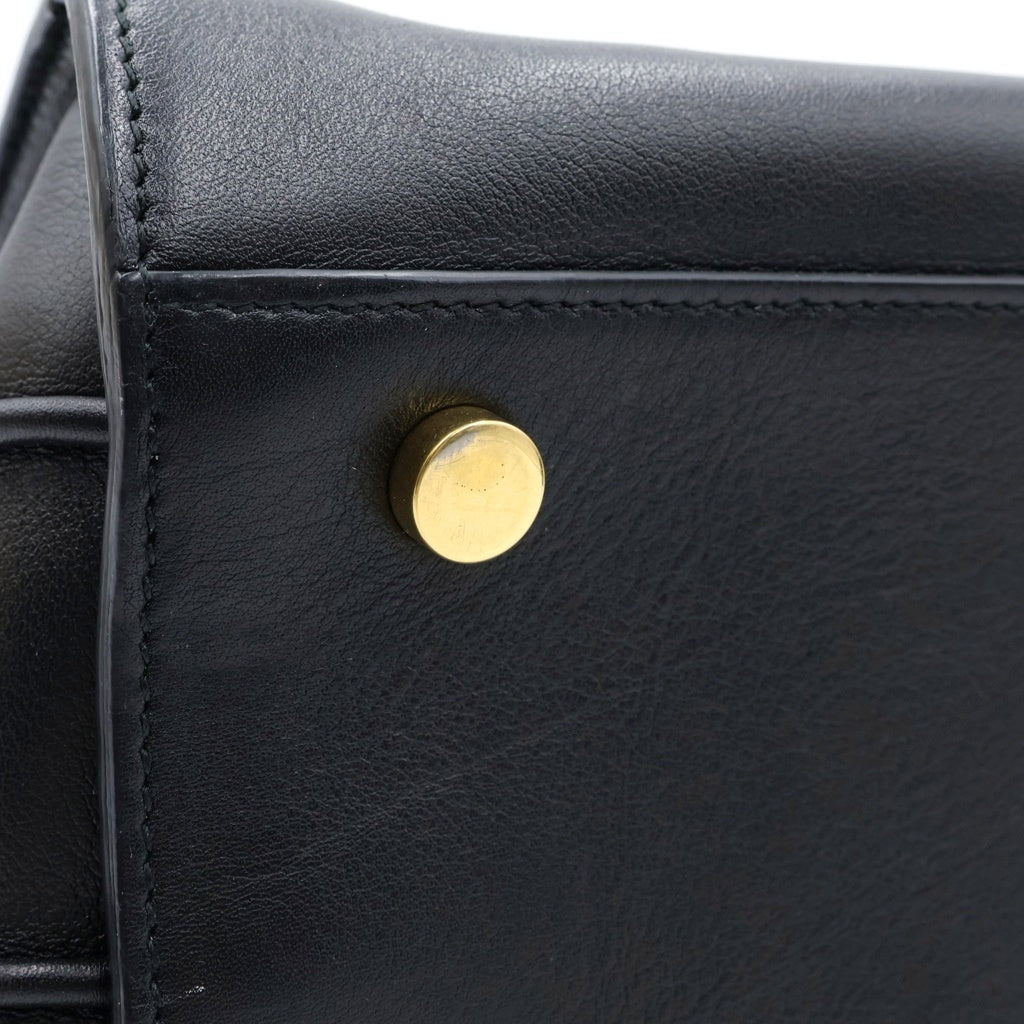 SAINT LAURENT PARIS(サンローランパリ) サックドジュール ナノ 2WAYハンドバッグ ショルダーバッグ ブラック レザー ゴールド金具 レディース