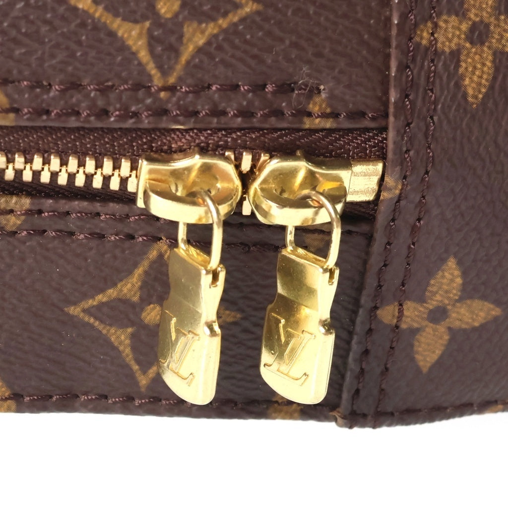 LOUIS VUITTON(ルイヴィトン) モノグラム スポンティーニ ショルダーバッグ ブラウン レザー×PVC M47500 ゴールド金具 レディース