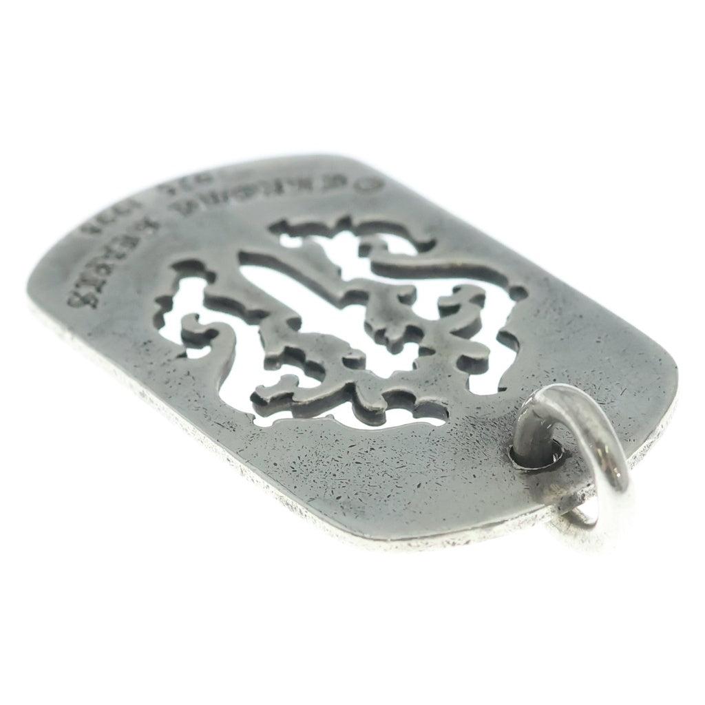 CHROME HEARTS(クロムハーツ) D TAG LRG DAGGER ヴァインダガーカットアウトドッグタグ ラージ ペンダントトップ シルバー BCA240