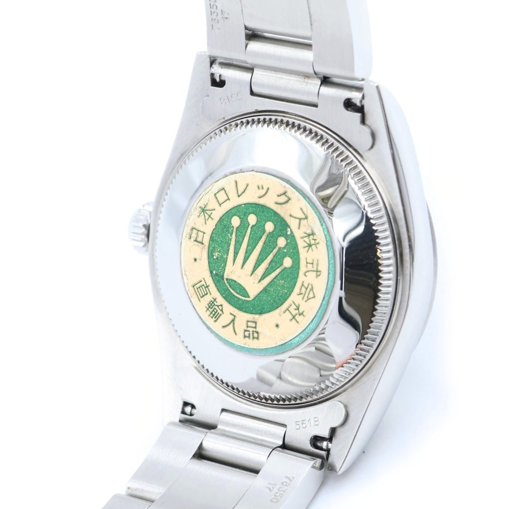 ROLEX(ロレックス) オイスターパーペチュアル 黒文字盤 ステンレス 自動巻き SS/AT 77080 F番 腕時計