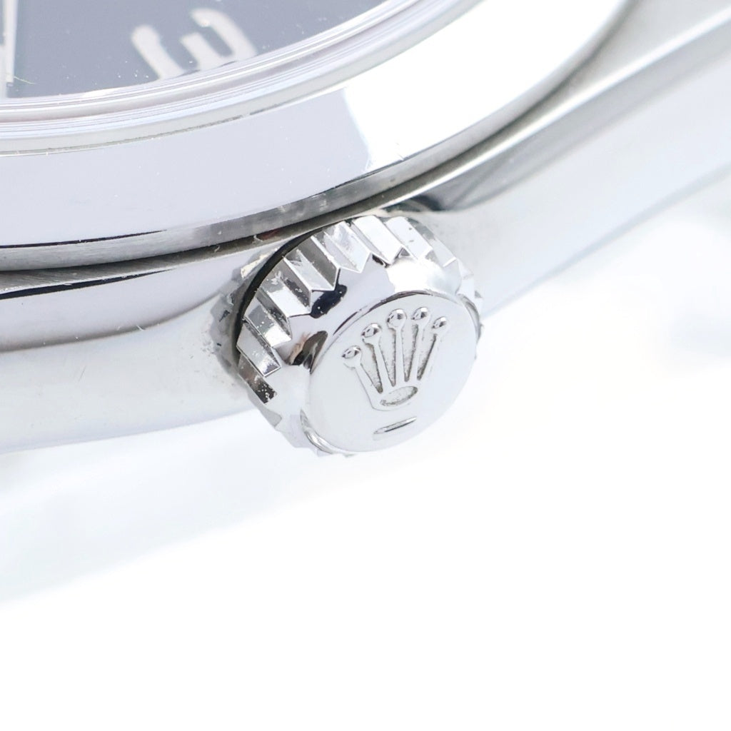 ROLEX(ロレックス) オイスターパーペチュアル 黒文字盤 ステンレス 自動巻き SS/AT 77080 F番 腕時計