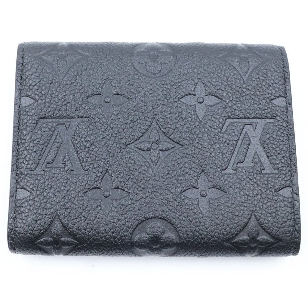 LOUIS VUITTON(ルイヴィトン) ポルトフォイユ ヴィクトリーヌ コンパクトウォレット 三つ折り財布 モノグラム アンプラント レザー ブラック M64060