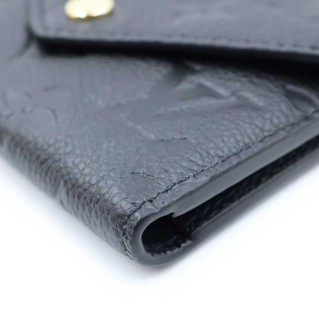 LOUIS VUITTON(ルイヴィトン) ポルトフォイユ ヴィクトリーヌ コンパクトウォレット 三つ折り財布 モノグラム アンプラント レザー ブラック M64060