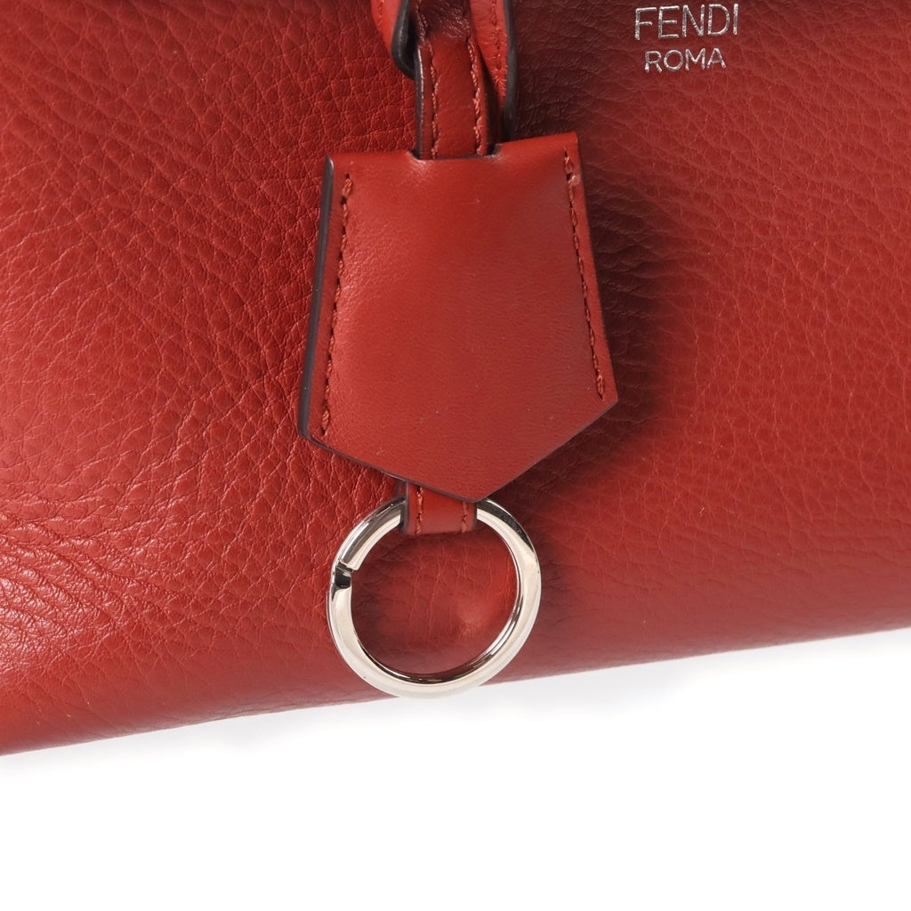 FENDI(フェンディ) バイザウェイ ミニ レザー シルバー金具 2WAY ハンドバッグ ショルダーバッグ レッド レディース