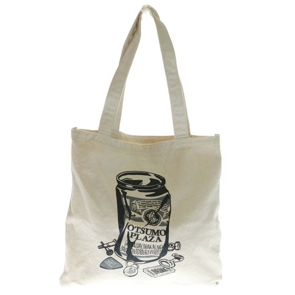 WASTED YOUTH(ウェイステッドユース) CANVAS TOTE BAG キャンバス ロゴプリント トートバック ベージュ レディース