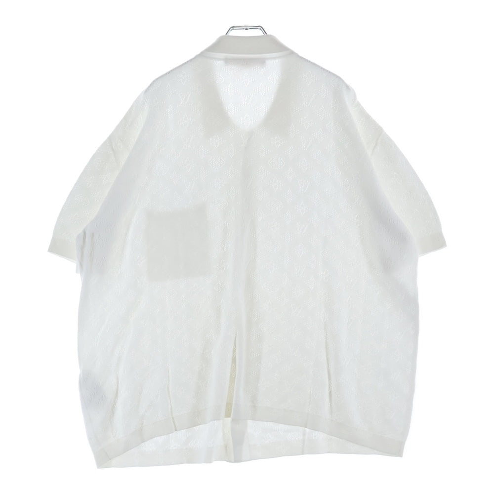 LOUIS VUITTON(ルイヴィトン) 25AW モノグラム ポインテール ショートスリーブ コットン 半袖シャツ ホワイト RM252MQ Y34 HRN44W