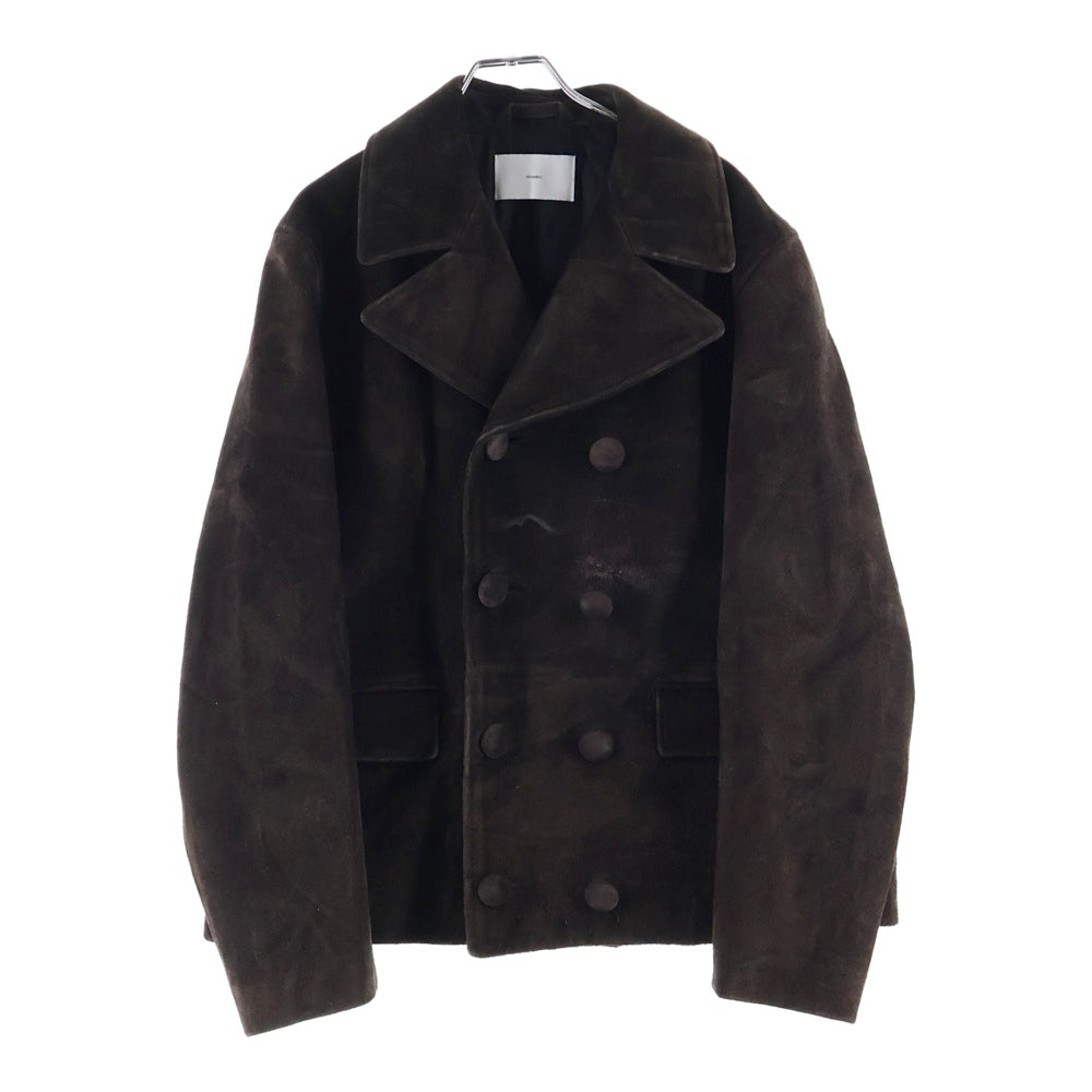 SUGARHILL(シュガーヒル) 25AW SUEDE LEATHER BLOUSON カウレザー ジャケット 25330702 ブラウン
