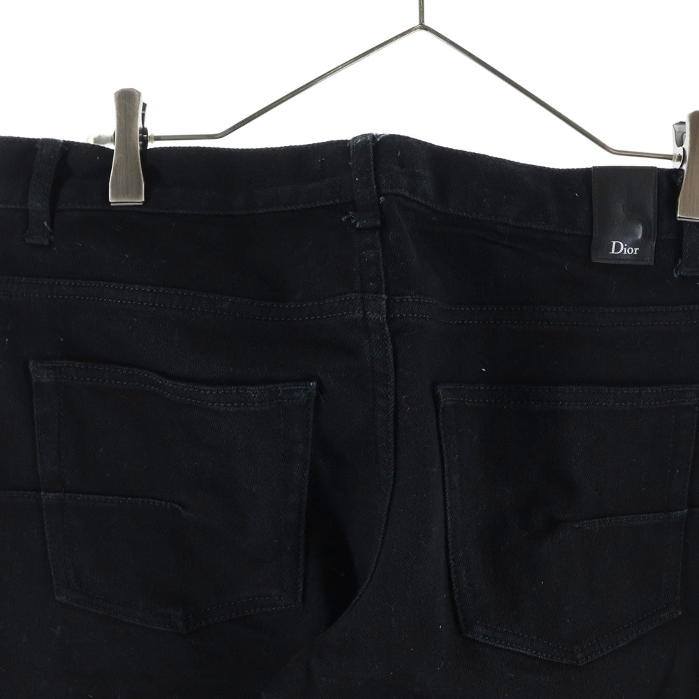 Dior HOMME(ディオールオム) 18AW BEE DENIM ビー刺繍 スリムストレートデニムパンツ ブラック 863DS11W9493