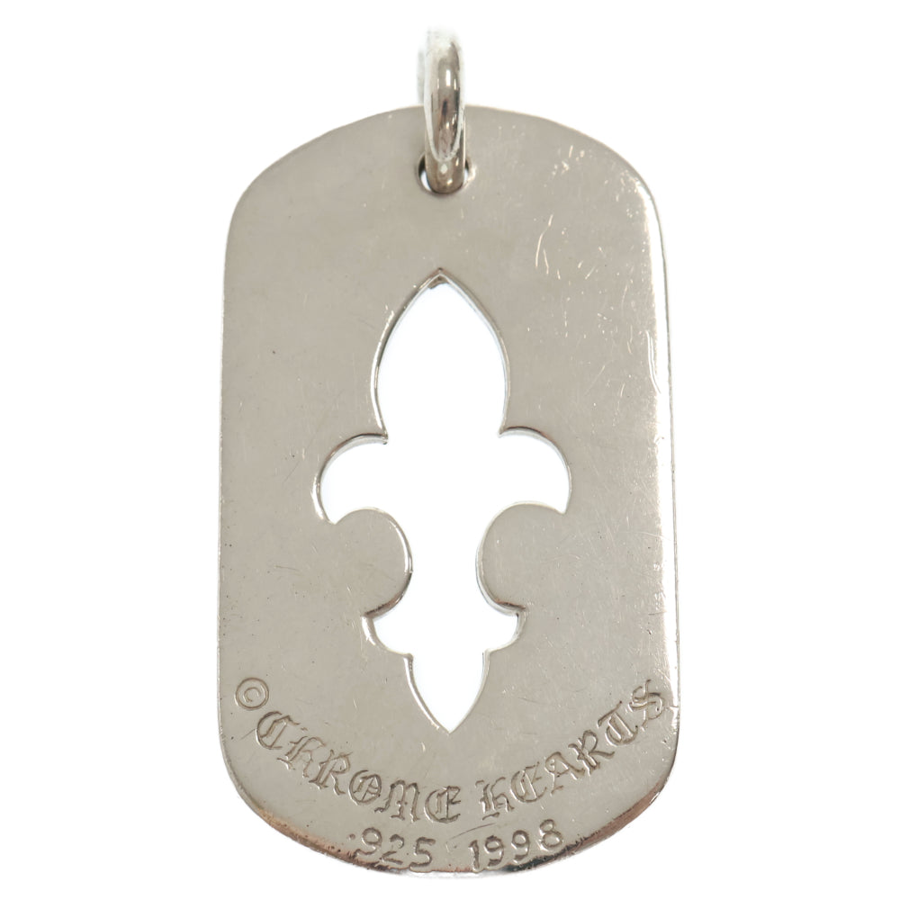CHROME HEARTS(クロムハーツ) D TAG LRG CO CRS カットアウトクロスドッグタグ ラージ ペンダントトップ シルバー BCA239
