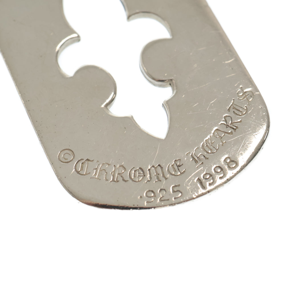 CHROME HEARTS(クロムハーツ) D TAG LRG CO CRS カットアウトクロスドッグタグ ラージ ペンダントトップ シルバー BCA239