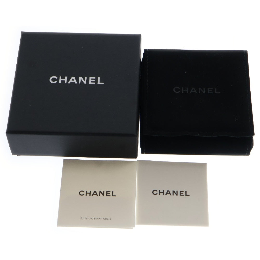 CHANEL(シャネル) ココマーク ラインストーン パール ピアス メタル シルバー スイング いぶし C21A