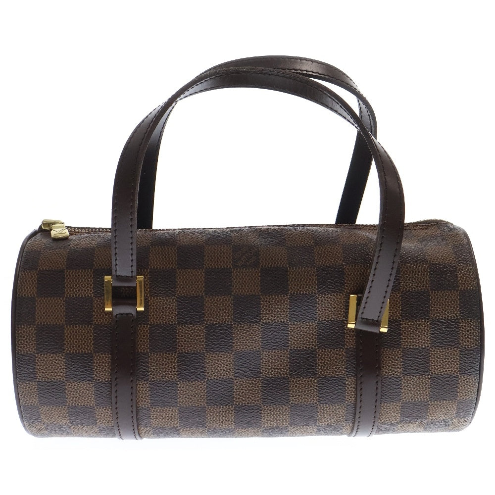 LOUIS VUITTON(ルイヴィトン) ダミエ エベヌ パピヨンPM レザーハンドバッグ ブラウン N51304
