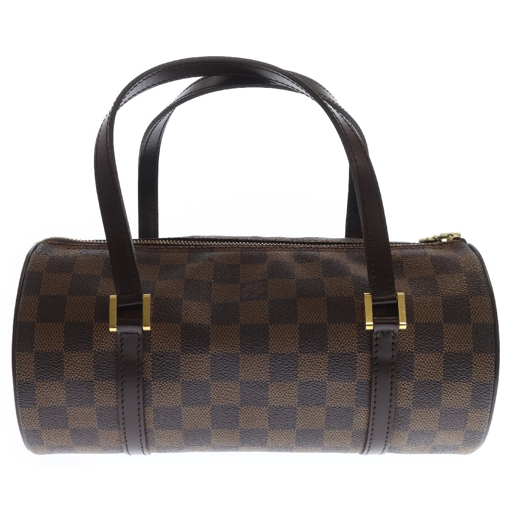 LOUIS VUITTON(ルイヴィトン) ダミエ エベヌ パピヨンPM レザーハンドバッグ ブラウン N51304