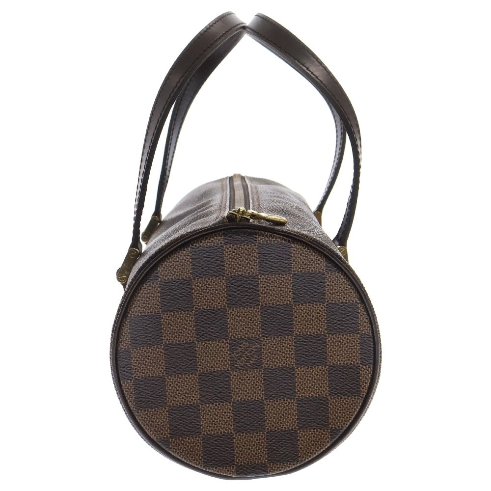 LOUIS VUITTON(ルイヴィトン) ダミエ エベヌ パピヨンPM レザーハンドバッグ ブラウン N51304