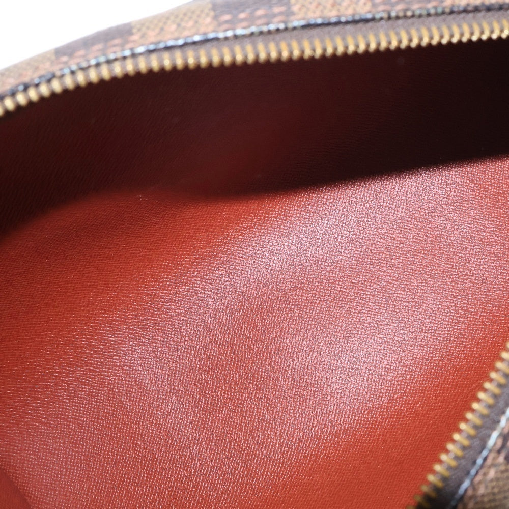 LOUIS VUITTON(ルイヴィトン) ダミエ エベヌ パピヨンPM レザーハンドバッグ ブラウン N51304