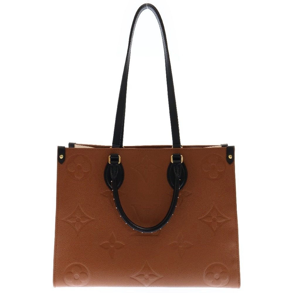 LOUIS VUITTON(ルイヴィトン) モノグラムアンプラント オンザゴーMM ワイルドアットハート 2WAY レザー トートバッグ ハンドバッグ ブラウン レディース M58521