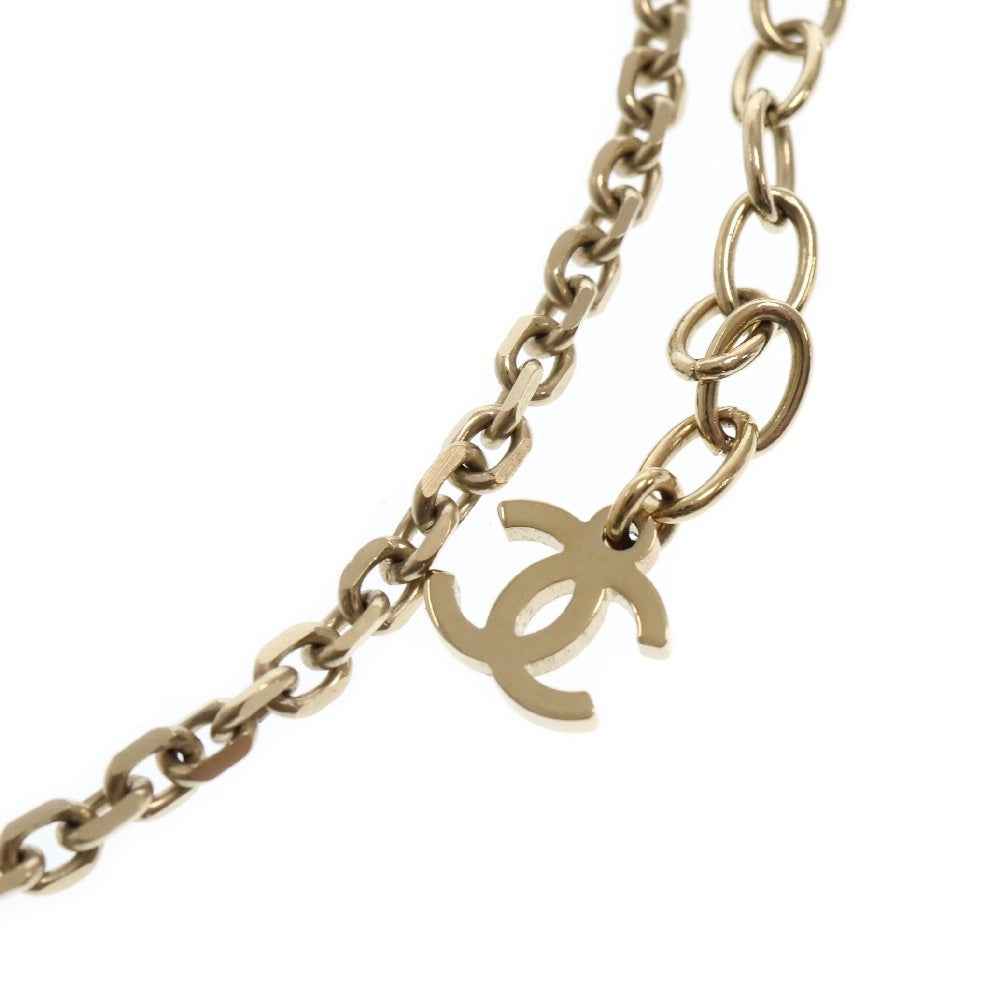 CHANEL(シャネル) ココマーク フラワーモチーフ ラインストーン ネックレス フェイクパール ゴールド GP I25C アクセサリー