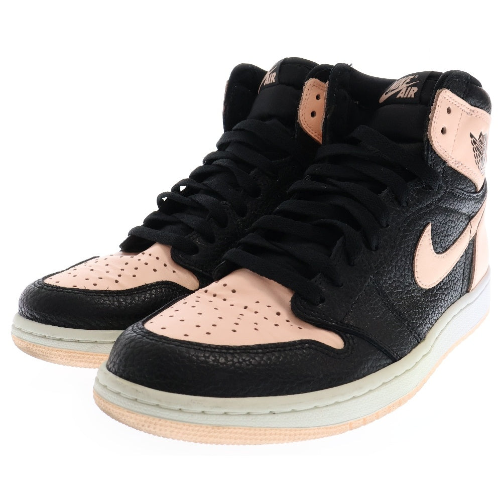 NIKE(ナイキ) AIR JORDAN 1 RETRO HIGH CRIMSON TINT エアジョーダン1 レトロ ハイカットスニーカー クリムゾンティント ブラック/ピンク US9/27cm 555088-081