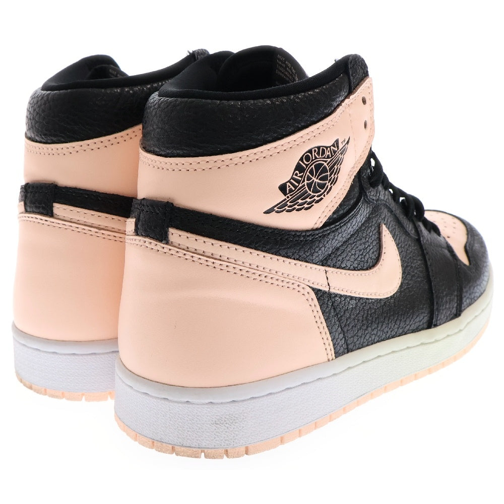 NIKE(ナイキ) AIR JORDAN 1 RETRO HIGH CRIMSON TINT エアジョーダン1 レトロ ハイカットスニーカー クリムゾンティント ブラック/ピンク US9/27cm 555088-081