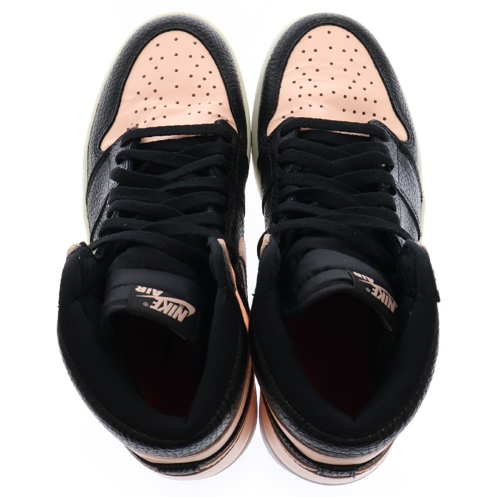 NIKE(ナイキ) AIR JORDAN 1 RETRO HIGH CRIMSON TINT エアジョーダン1 レトロ ハイカットスニーカー クリムゾンティント ブラック/ピンク US9/27cm 555088-081