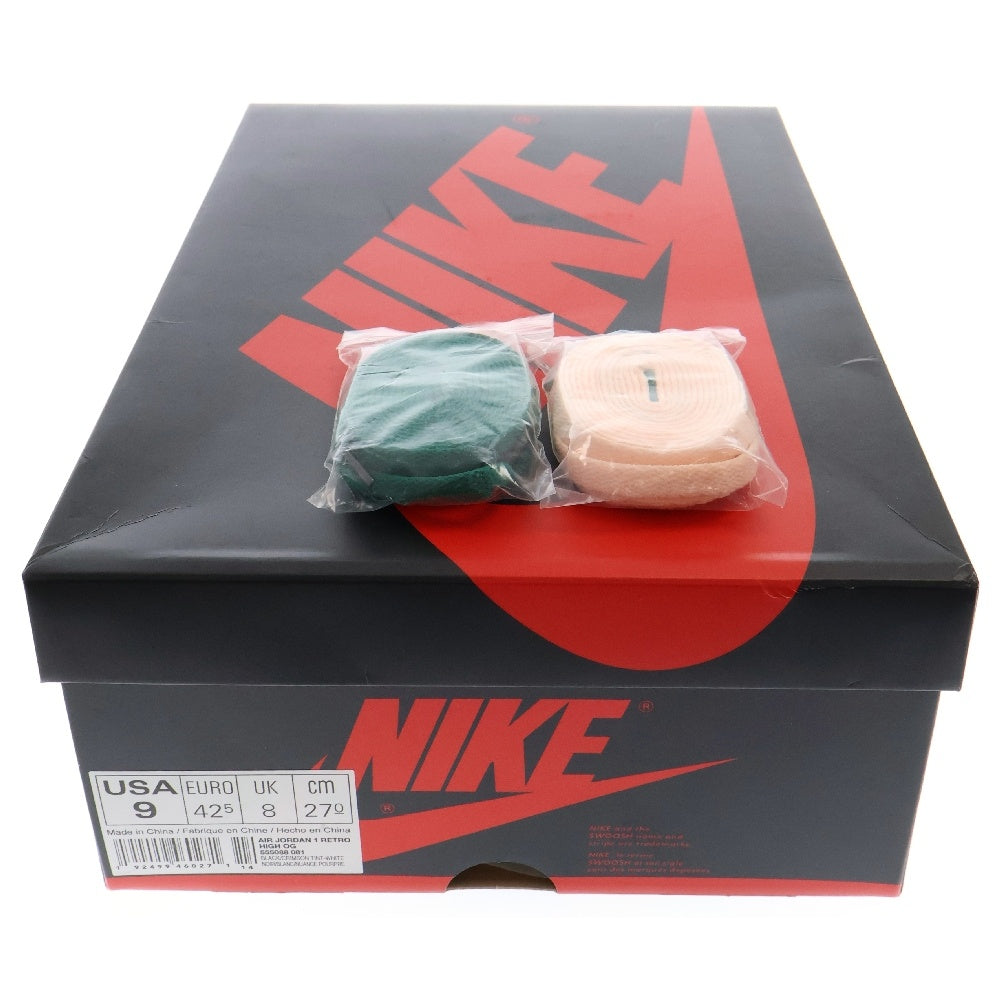 NIKE(ナイキ) AIR JORDAN 1 RETRO HIGH CRIMSON TINT エアジョーダン1 レトロ ハイカットスニーカー クリムゾンティント ブラック/ピンク US9/27cm 555088-081