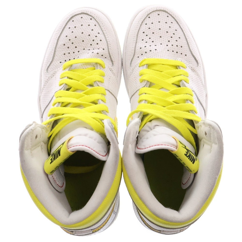 NIKE(ナイキ) AIR JORDAN 1 RETRO HIGH OG First Class Flight エアジョーダン1 ファーストクラスフライト ハイカットスニーカー ホワイト×イエロー US9/27cm 555088-170