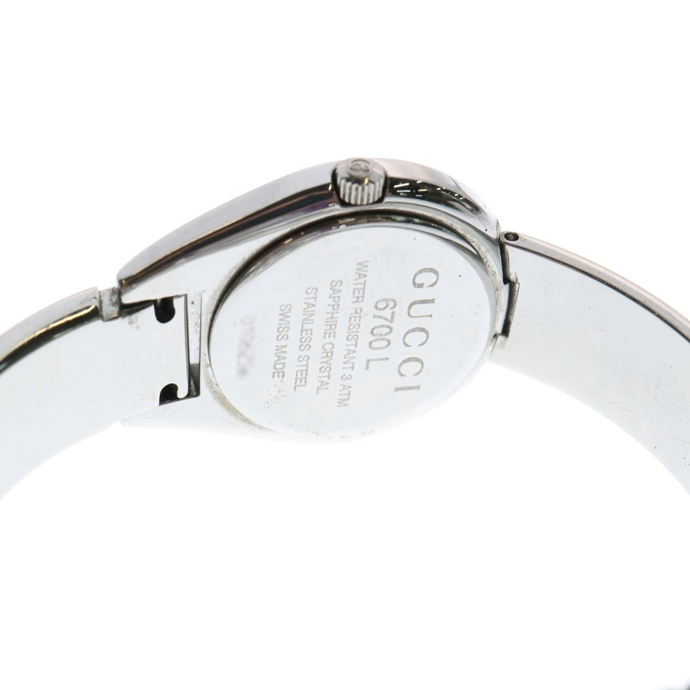 GUCCI(グッチ) 6700L バングルウォッチ シルバー文字盤 SS×QZ ステンレス クォーツ 腕時計