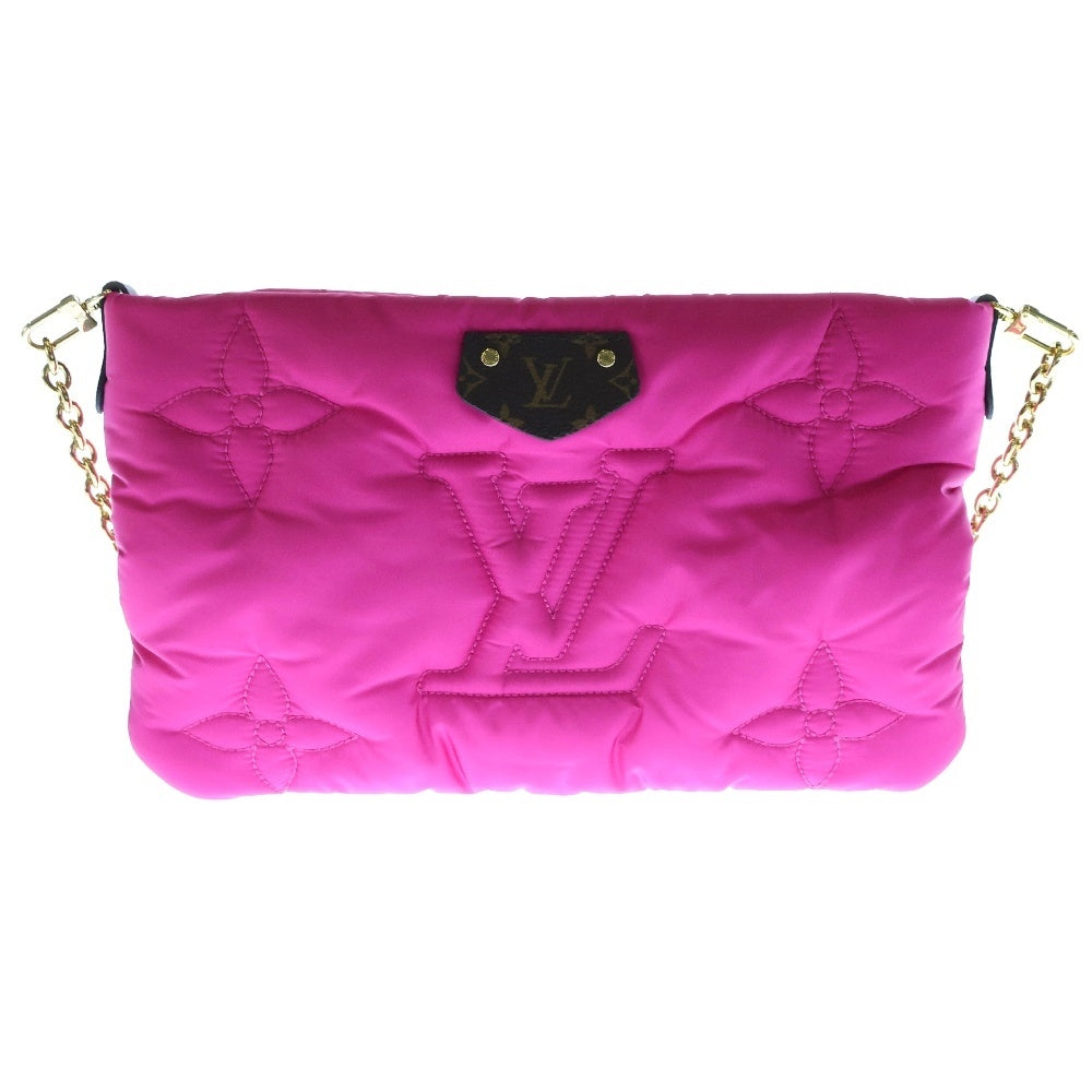 LOUIS VUITTON(ルイヴィトン) LVピロー マキシミュルティ ポシェットアクセソワール ナイロン ショルダーバッグ ピンク M58980 ストラップ欠品