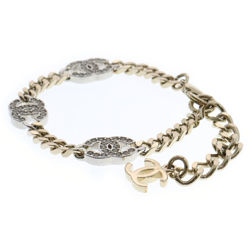 CHANEL(シャネル) ココマーク ブレスレット ラインストーン GP ゴールド B21A アクセサリー