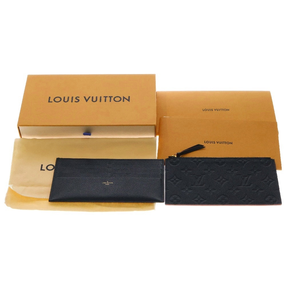 LOUIS VUITTON(ルイヴィトン) モノグラムアンプラント ポシェットフェリシー マリーヌルージュ レザー チェーンロングウォレット ショルダーバッグ ネイビー×レッド レディース M64099