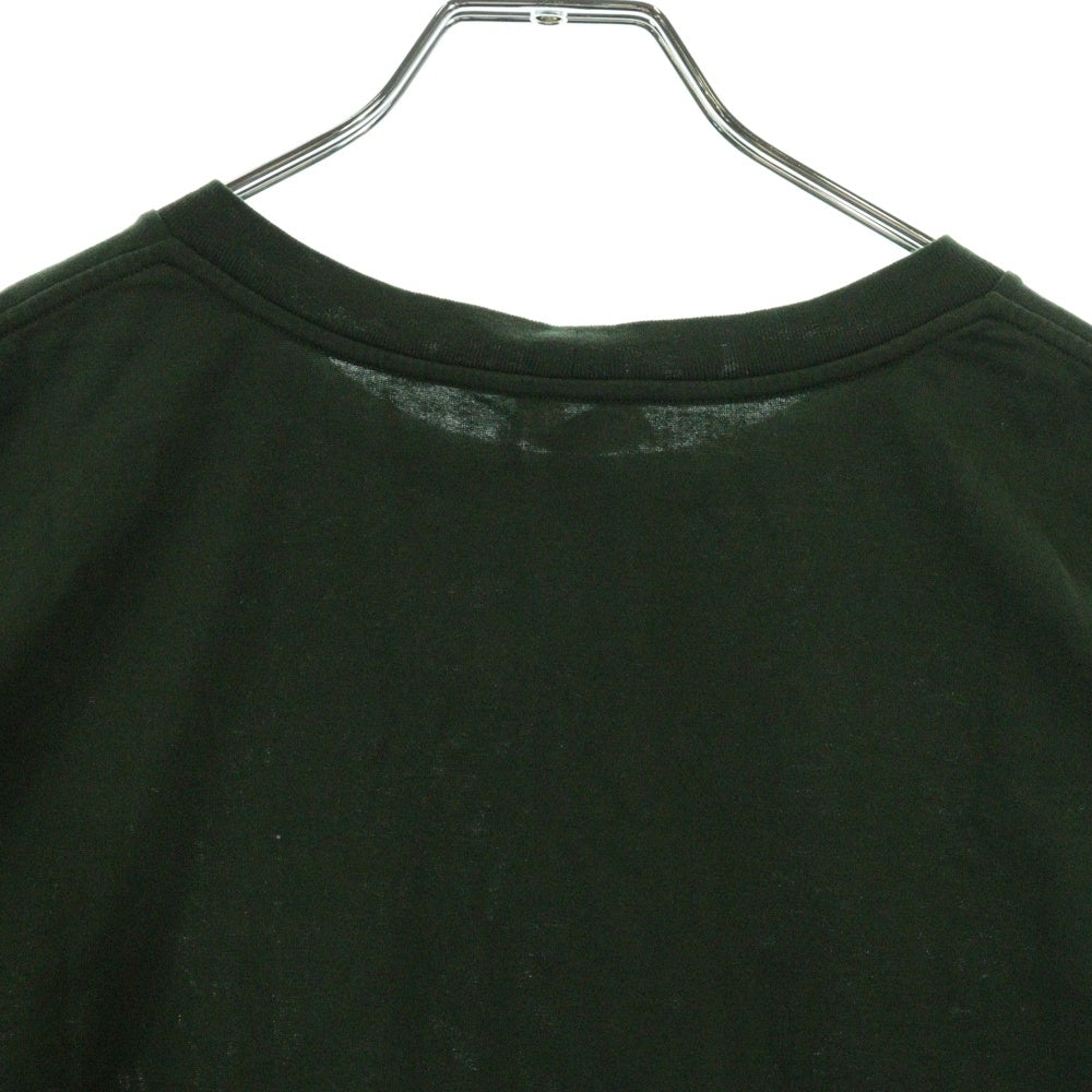 CELINE(セリーヌ) ロゴ 半袖Tシャツ カーキ グリーン コットン #M