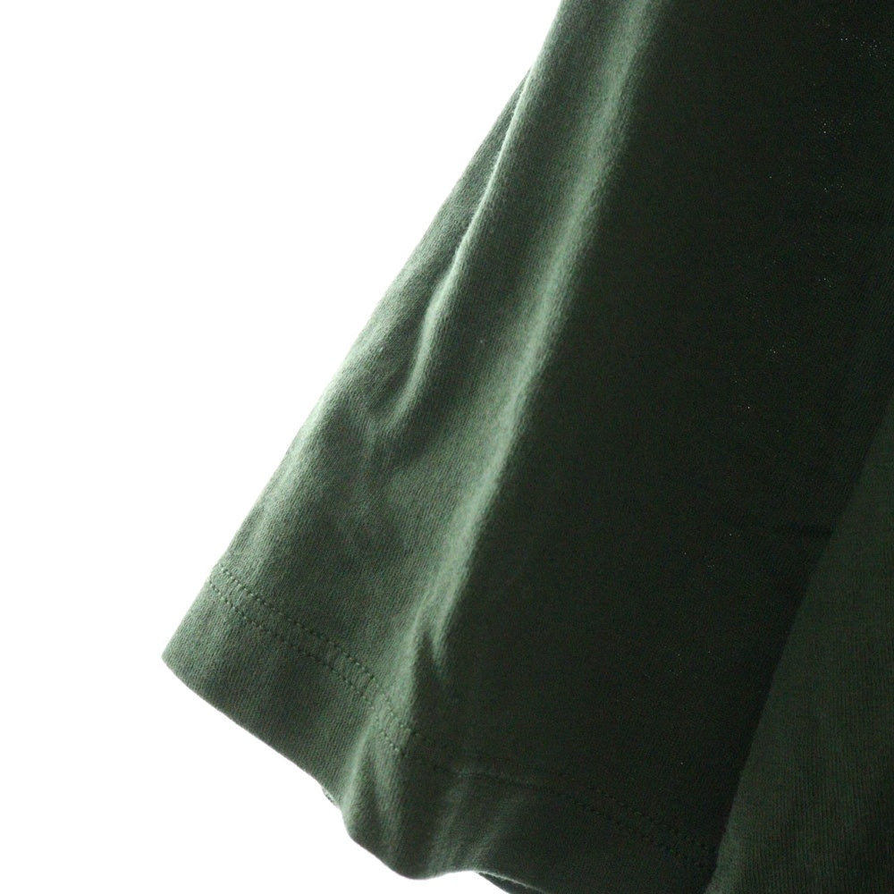 CELINE(セリーヌ) ロゴ 半袖Tシャツ カーキ グリーン コットン #M