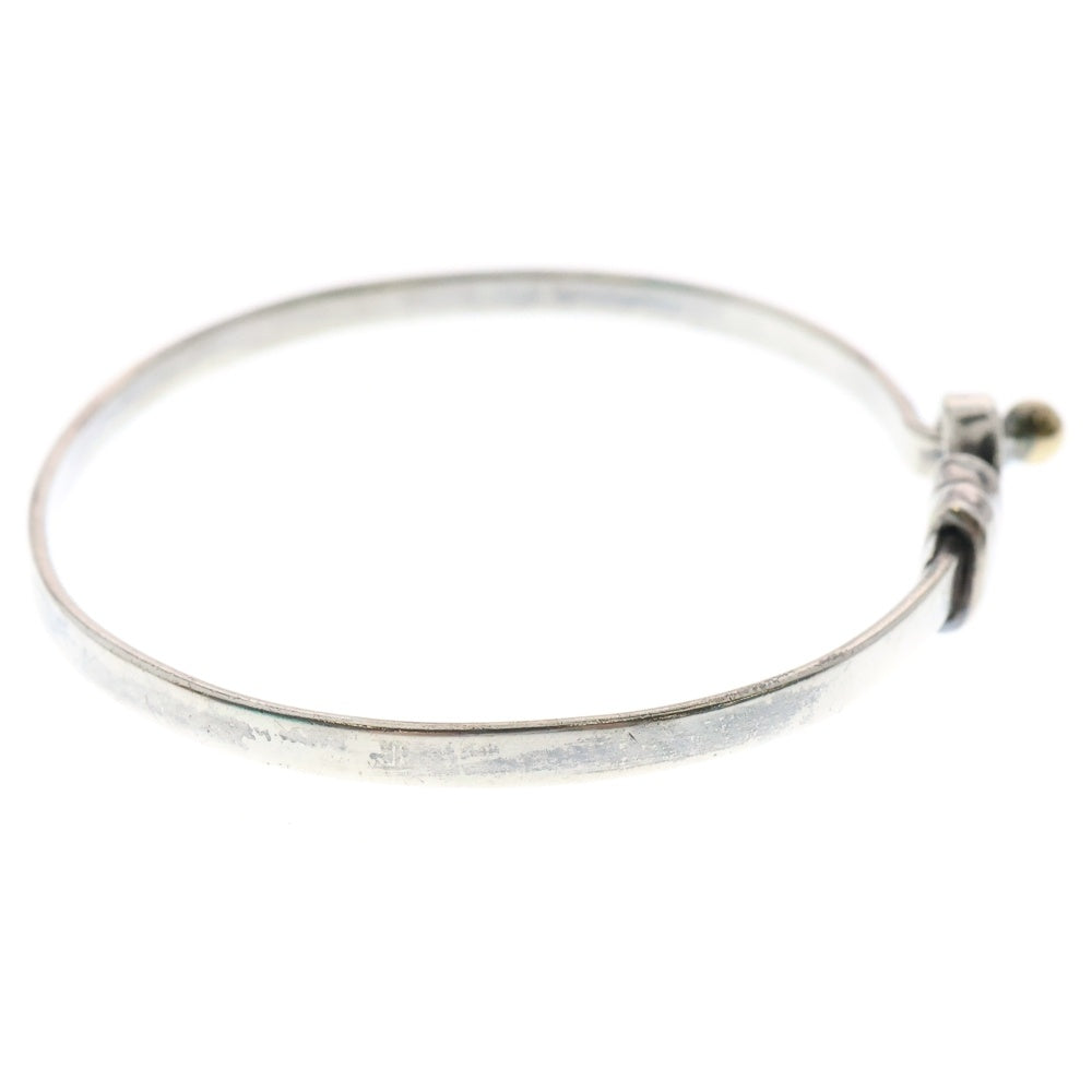 TIFFANY&Co(ティファニー) フック&アイ バングル ブレスレット SV925/750 シルバー/イエローゴールド
