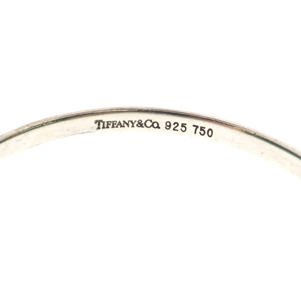 TIFFANY&Co(ティファニー) フック&アイ バングル ブレスレット SV925/750 シルバー/イエローゴールド