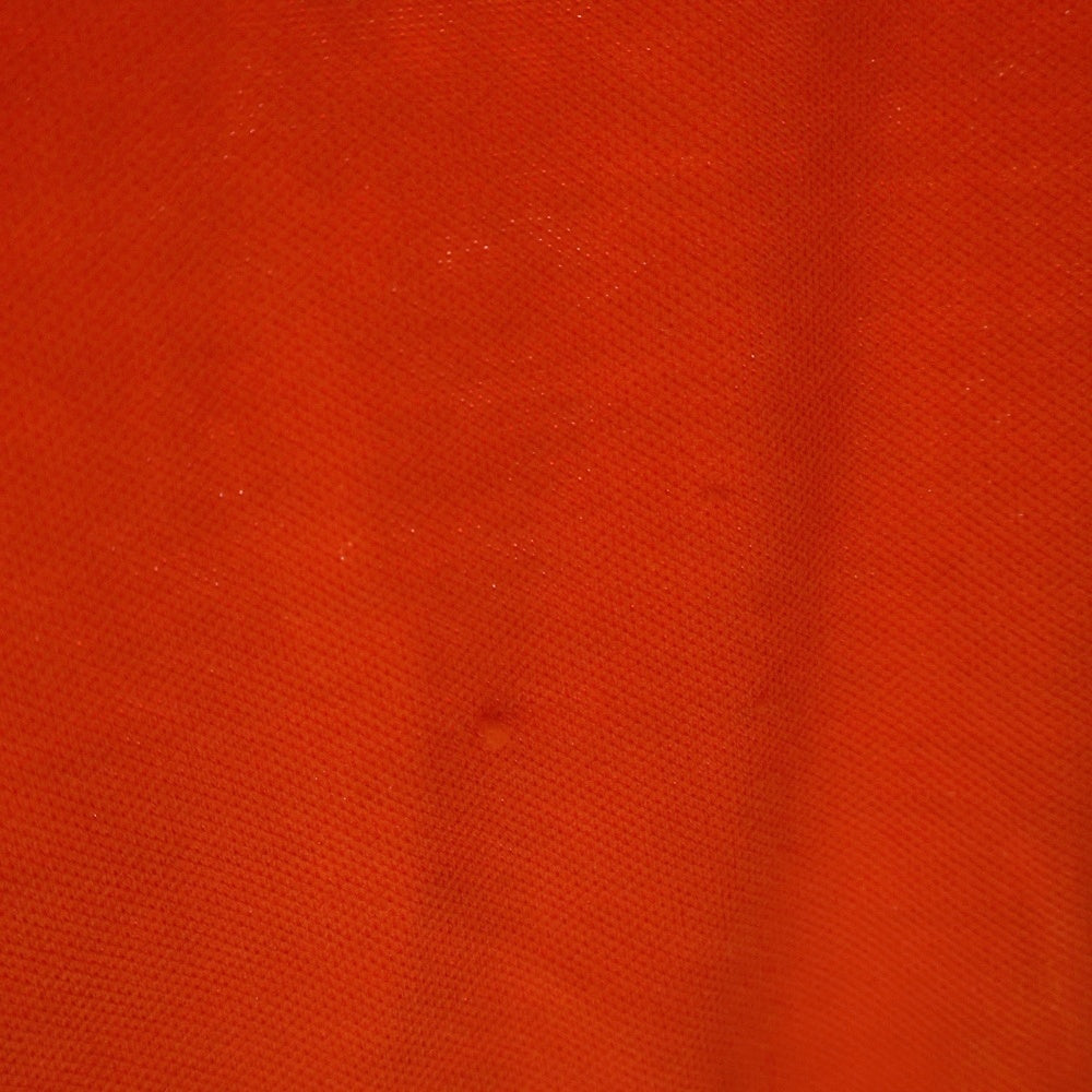 HERMES(エルメス) ポロシャツ 半袖シャツ オレンジ シルバーボタン L