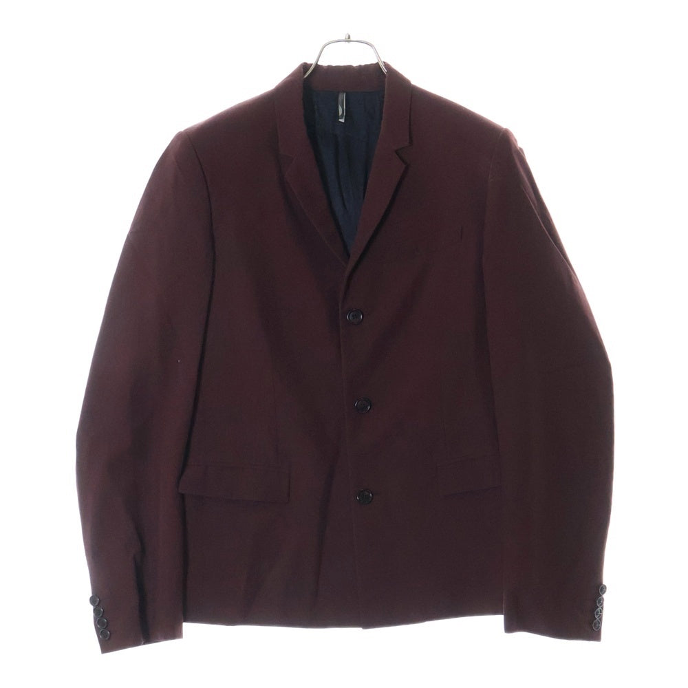 DIOR(ディオール) HOMME 3ボタン テーラードジャケット ボルドー モヘヤ混ウール アパレル