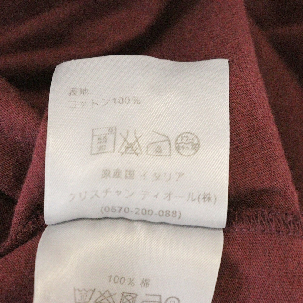 DIOR(ディオール) BEE 半袖VネックTシャツ ボルドー 263J631B0326