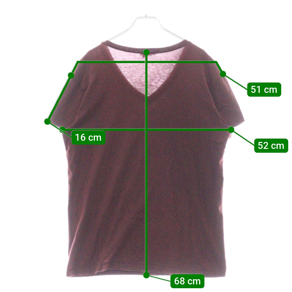 DIOR(ディオール) BEE 半袖VネックTシャツ ボルドー 263J631B0326