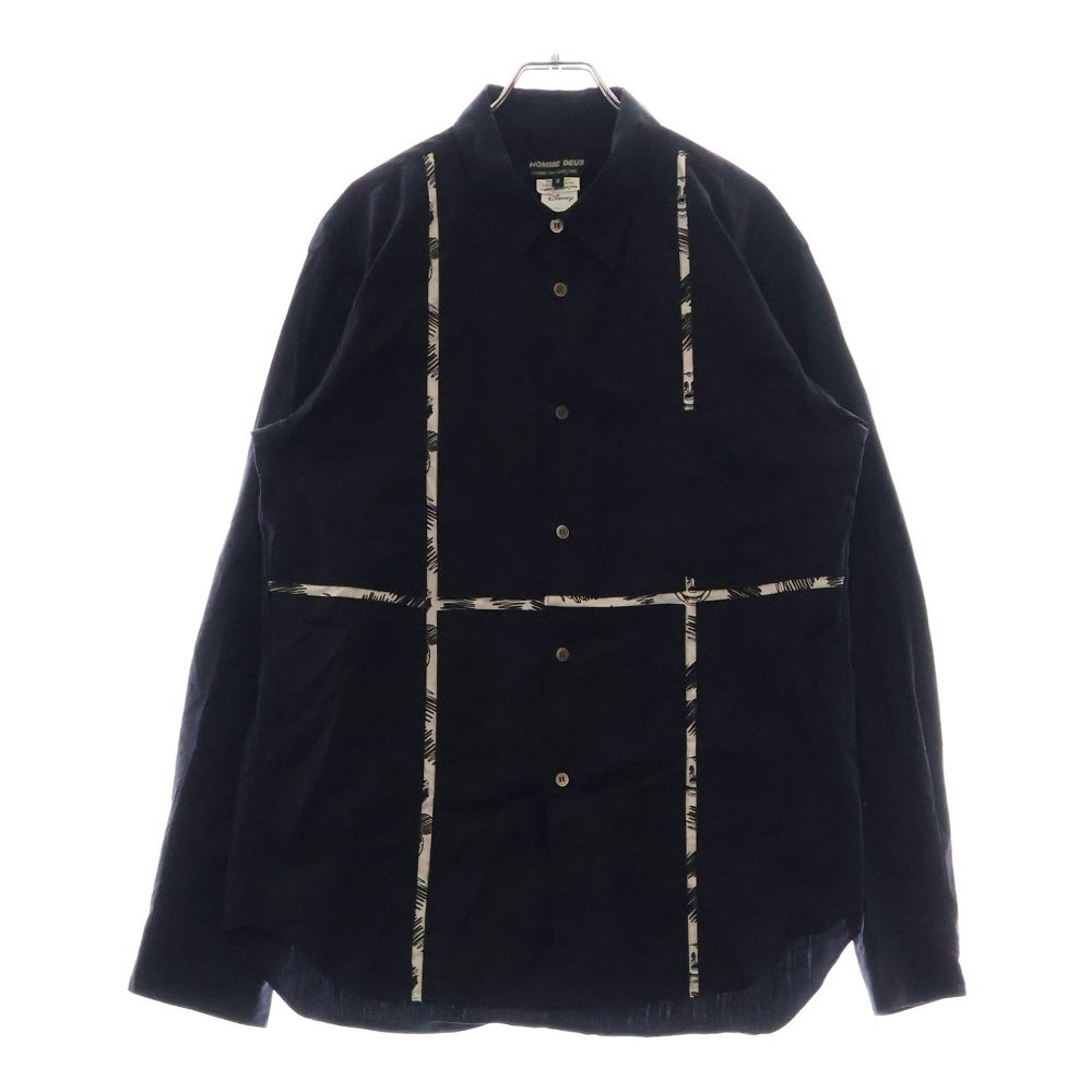COMME des GARCONS(コムデギャルソン) 22SS ×Disney Mickey Mouse ディズニー ミッキーマウス 長袖シャツ DI-B034 ネイビー