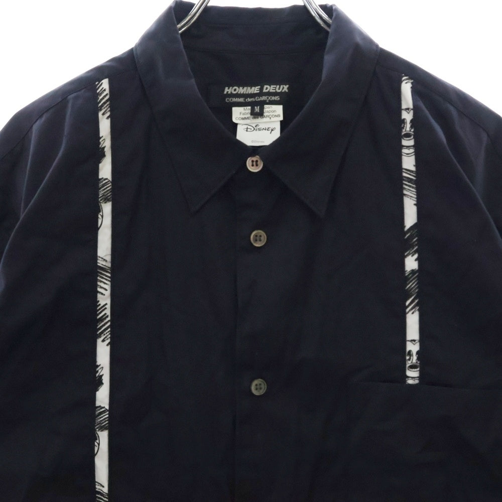 COMME des GARCONS(コムデギャルソン) 22SS ×Disney Mickey Mouse ディズニー ミッキーマウス 長袖シャツ DI-B034 ネイビー