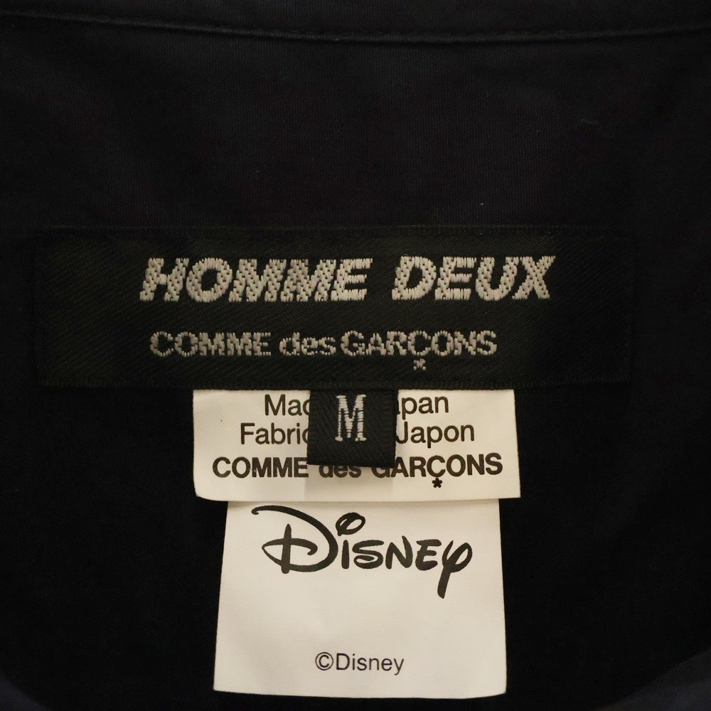 COMME des GARCONS(コムデギャルソン) 22SS ×Disney Mickey Mouse ディズニー ミッキーマウス 長袖シャツ DI-B034 ネイビー